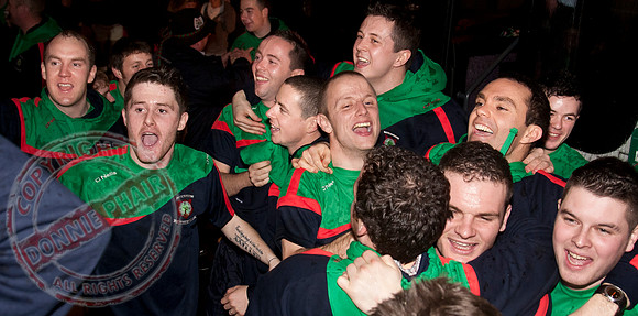 Lisnaskea Emmetts Senior GAA Football Team return home as Intermediate All-Ireland Club Champions.