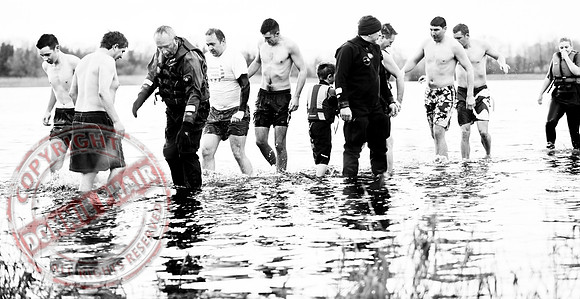 Galloon Island Charity Swim taken near Newtowbutler, County Fermanagh.  The swim takes place every year as with the people swimming for charity.