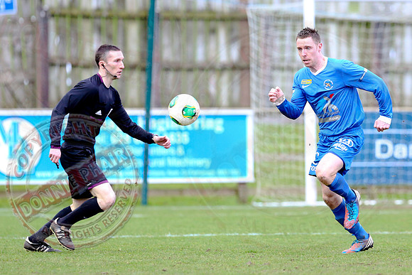 Ballinamallard United (0) V Glenavon (3) in The Irish Cup.