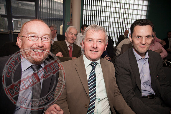 Northern Ireland Finance Minister Sammy Wilson MP meets local Business Representatives in the Clinton Centre, Enniskillen.