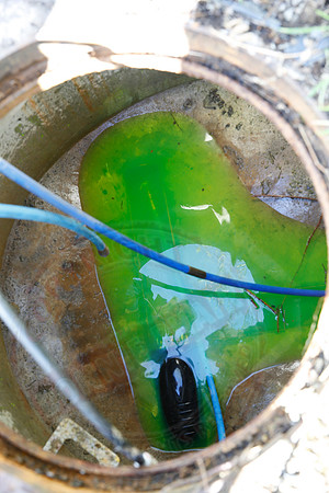 Footage and photos of NI Water completing a Dye Test on Sewer Manhole on 10/05/18.