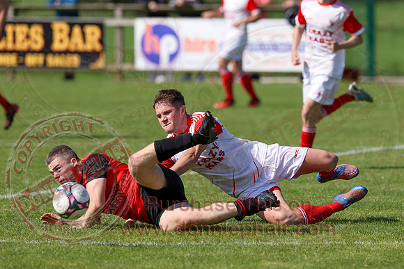 Enniskillen Rangers (2) V Irvinestown (2) in Mercer Football League-4