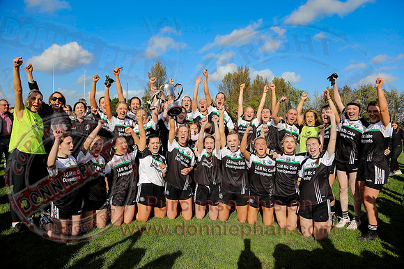 Aghadrumsee (2-12) V Tempo (2-11) (aet) in Ladies Intermediate GAA Football Championship Final-18