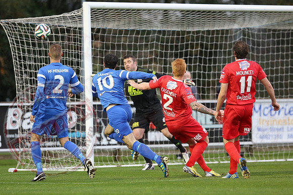 Ballinamallard United (0) v Portadown (2) in Danske Bank IFA Premier League.