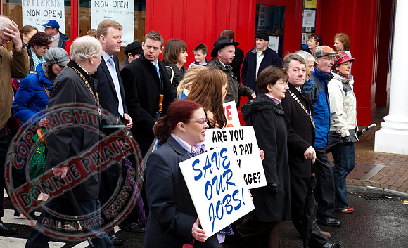 Quinn Insurance Protest in Cavan Town.