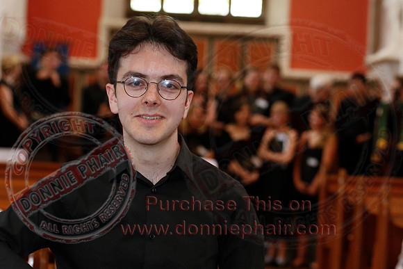 Matthew Murphy conducting the The Corpus Christi College from Oxford in St. Macartins Cathedral, Enniskillen.-6