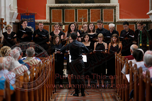 Matthew Murphy conducting the The Corpus Christi College from Oxford in St. Macartins Cathedral, Enniskillen.-13