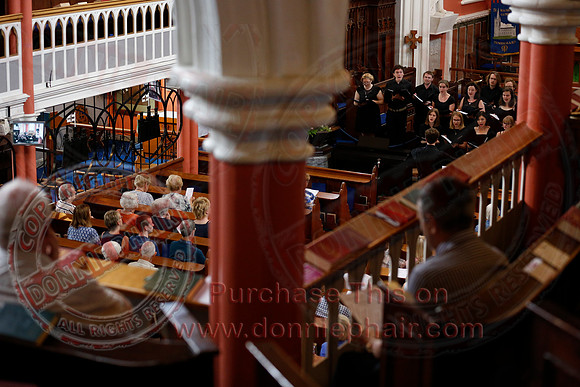 Matthew Murphy conducting the The Corpus Christi College from Oxford in St. Macartins Cathedral, Enniskillen.-17