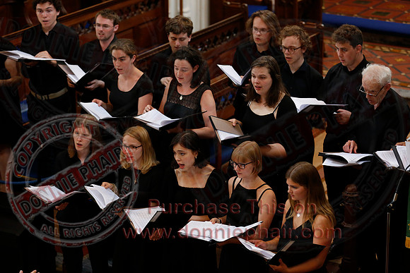 Matthew Murphy conducting the The Corpus Christi College from Oxford in St. Macartins Cathedral, Enniskillen.-16