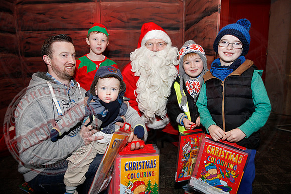 Turning on Christmas Lights in Lisnaskea.