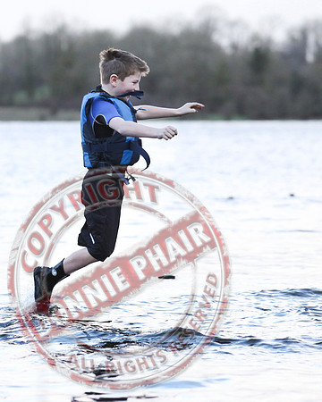 Galloon Island Charity Swim taken near Newtowbutler, County Fermanagh.  The swim takes place every year as with the people swimming for charity.