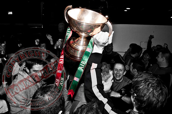 Lisnaskea Emmetts Senior GAA Football Team return home as Intermediate All-Ireland Club Champions.
