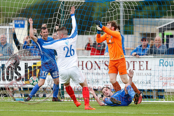 Ballinamallard (3) V Limavady (0) in Bluefin Sports Championship-14