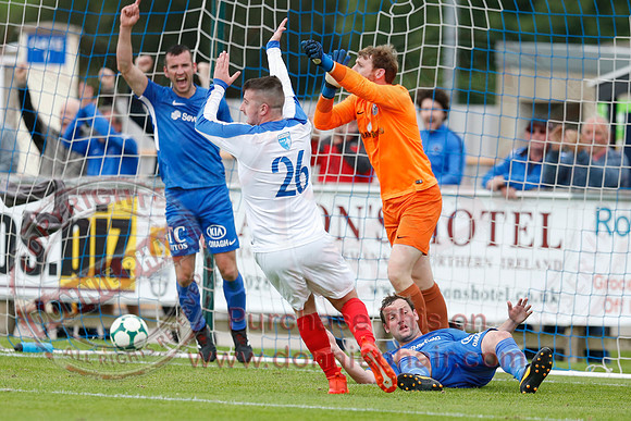 Ballinamallard (3) V Limavady (0) in Bluefin Sports Championship-15