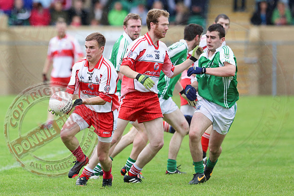 Roslea (0-7) V St. Pats Donagh (3-17) in Senior GAA Foobtall League, Division One.