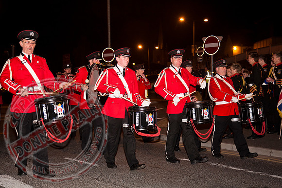 Loyalist Parade in Enniskillen, County Fermanagh.