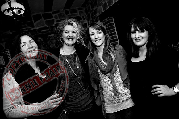 The Blandings Production Crew at the Watermill Restaurant, Lisnaskea.