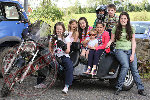 Ryan Parker Memorial Bike run starting at the Leggykelly Inn, Wattlebridge.