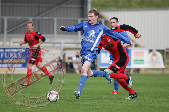 Ballinamallard FC V Dungannon Swifts in IFL Premium League Game.