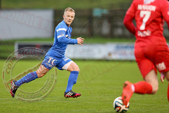 Ballinamallard United (0) v Portadown (2) in Danske Bank IFA Premier League.