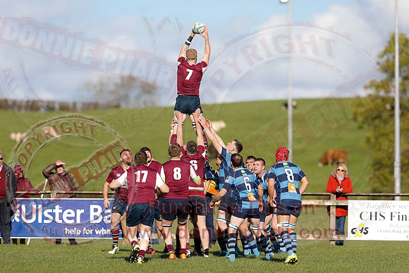 Enniskillen 1st XV (19) V Dromore 1st XV (35) in Ulster Championship Division One Rugby-4