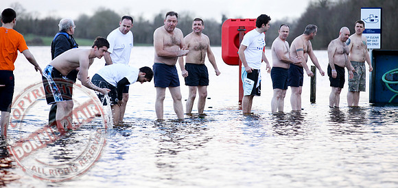 Galloon Island Charity Swim taken near Newtowbutler, County Fermanagh.  The swim takes place every year as with the people swimming for charity.