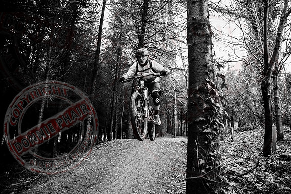 Mountainbiking in Blessingbourne Estate.