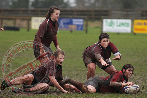 Enniskillen V Cavan in Ladies Rugby.