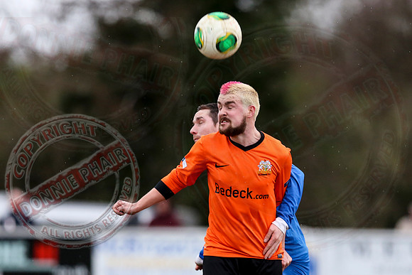 Ballinamallard United (0) V Glenavon (3) in The Irish Cup.