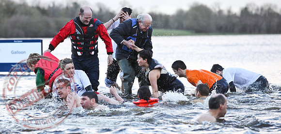 Galloon Island Charity Swim taken near Newtowbutler, County Fermanagh.  The swim takes place every year as with the people swimming for charity.