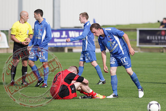 Ballinamallard FC V Dungannon Swifts in IFL Premium League Game.