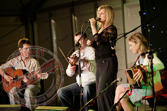 Sharon Shannon and Eleanor Shanley at the Newtownbutler Festival.