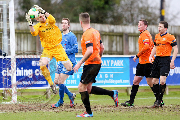 Ballinamallard United (0) V Glenavon (3) in The Irish Cup.