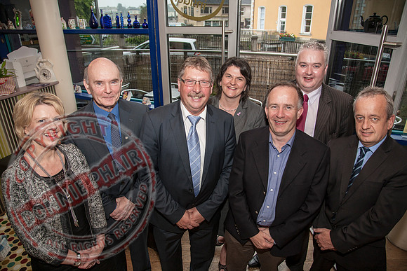 Northern Ireland Finance Minister Sammy Wilson MP meets local Business Representatives in the Clinton Centre, Enniskillen.