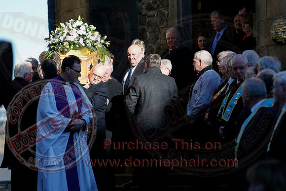 The Funeral of local business man and Freemason, Harry Weir.-1