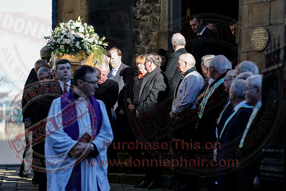The Funeral of local business man and Freemason, Harry Weir.-3