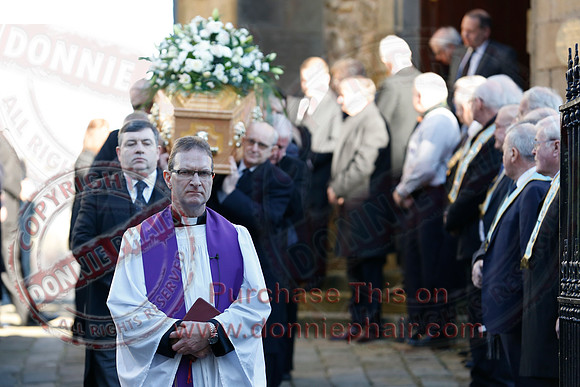 The Funeral of local business man and Freemason, Harry Weir.-4