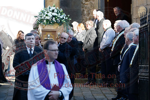 The Funeral of local business man and Freemason, Harry Weir.-5