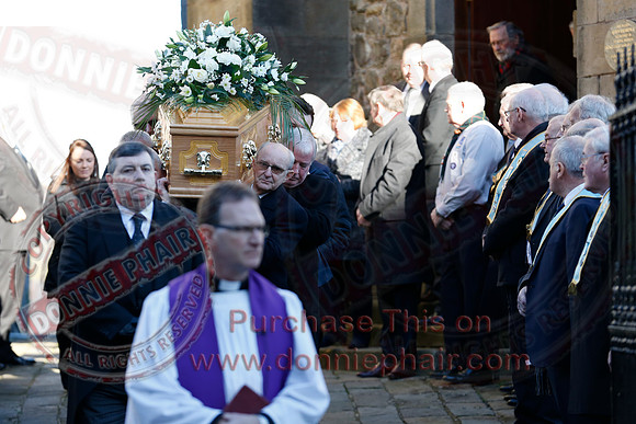 The Funeral of local business man and Freemason, Harry Weir.-6