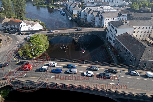 Aerial views of The River Erne around Enniskillen Town-4