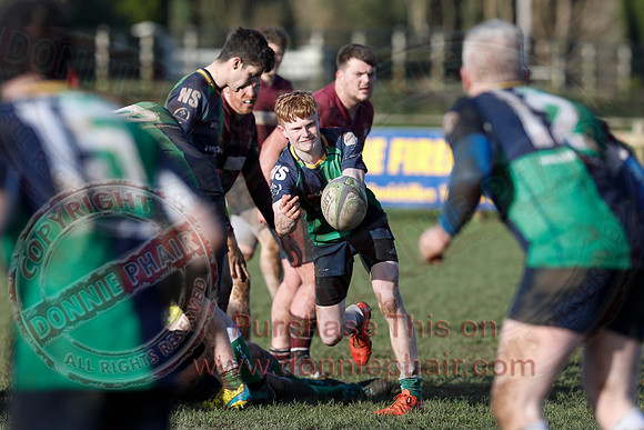 Enniskillen 2nd XV (30) V Ballynahinch 3rd XV (10) in Crawford Plate Rugby Semi-Final-3