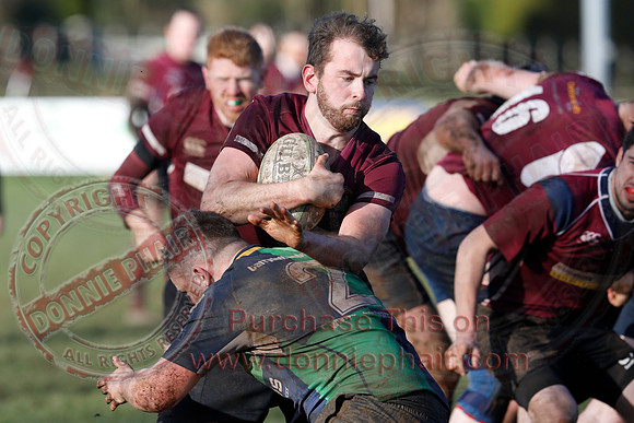 Enniskillen 2nd XV (30) V Ballynahinch 3rd XV (10) in Crawford Plate Rugby Semi-Final-6