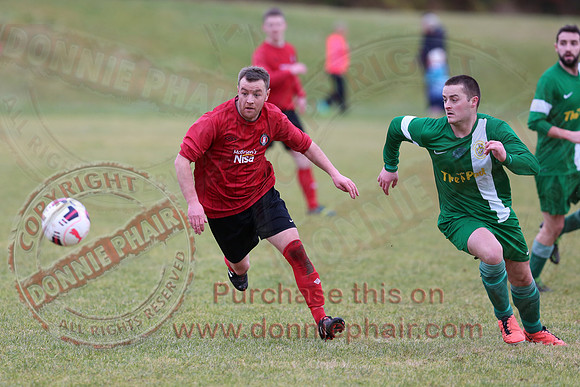 Irvinestown Wanderers (1) V Ardoyne (2) in Irish Junior Cup.