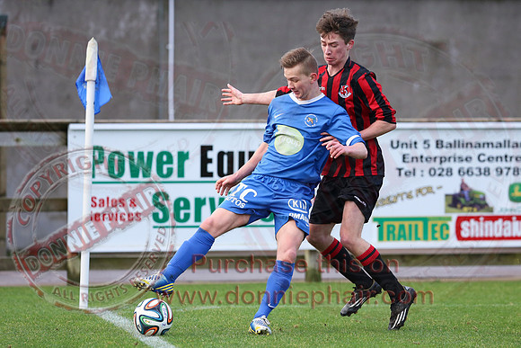 Ballinamallard Reserves (1) V Crusaders (1) in IFA Reserve League.