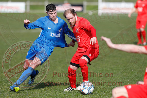 Enniskillen Rangers (4) V HFC Kesh (1) in Mercer Football League-8