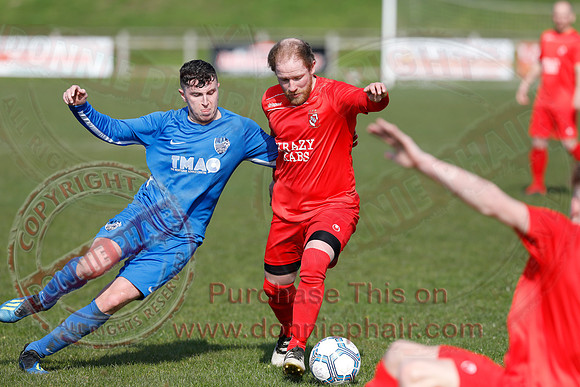 Enniskillen Rangers (4) V HFC Kesh (1) in Mercer Football League-9