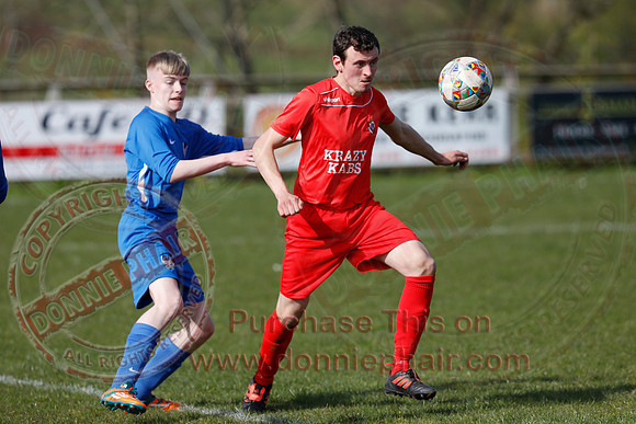 Enniskillen Rangers (4) V HFC Kesh (1) in Mercer Football League-15