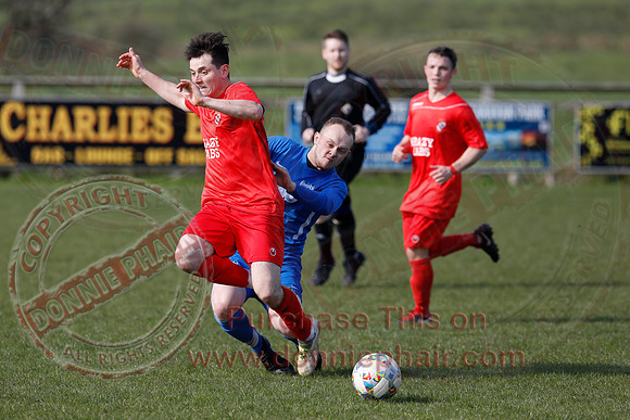 Enniskillen Rangers (4) V HFC Kesh (1) in Mercer Football League-16