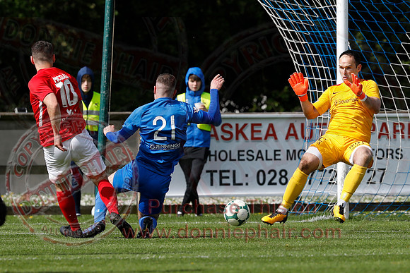 Ballinamallard (0_ Larne (5) in Bluefin Sport Football Championship-22
