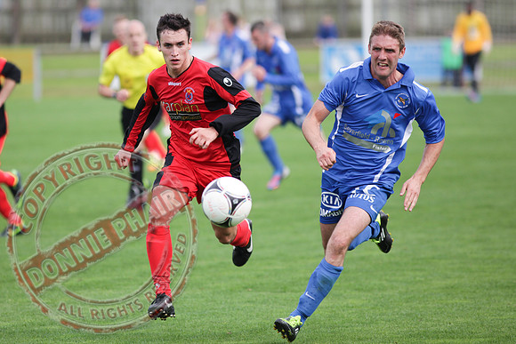 Ballinamallard FC V Dungannon Swifts in IFL Premium League Game.